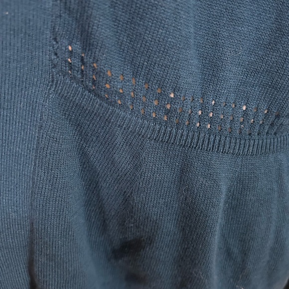 NEW Laura Scott Dark Teal Open Front Cardigan - Picture 4 of 7